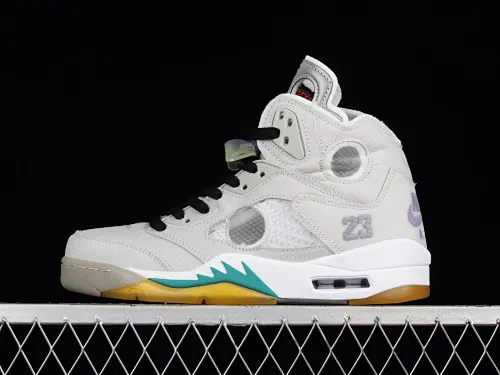 All categories Air Jordan Jordan series basketball shoes Air Jordan 5 OF x Air Jordan 5 Retro SP AJ5 Joe 5 joint model Grape Gray CT8480-105